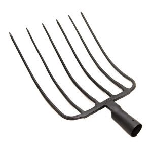 HORCA 6 PUAS C/MANGO ANILLA DE MADERA