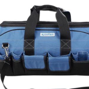 BOLSA PORTAHERRAMIENTA CERRADA CON CREMALLERA Y CORREA AJUSTABLE.