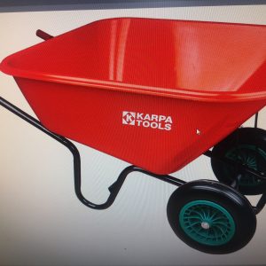 CARRETILLA DE JARDIN 300L 2 RUEDAS ANTIPINCHAZO