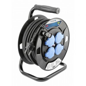 ENROLLACABLES CON CABLE CON AISLAMIENTO DE GOMA 30 m