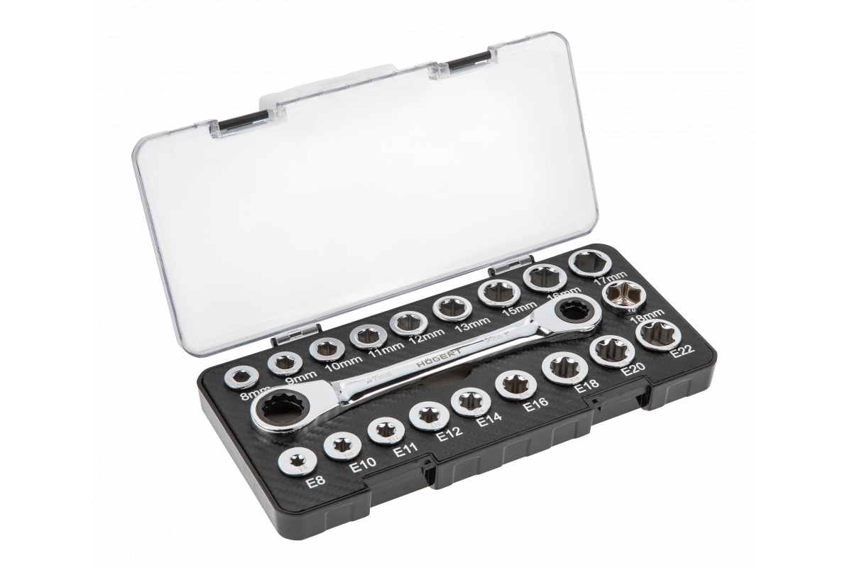 LLAVE DE ANILLO DE CARRACA CON VASOS