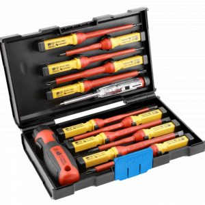 DESTORNILLADORES CONJUNTO 13 udS CON AISLAMIENTO 1000 V