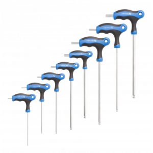 JUEGO DE LLAVES HEXAGONALES TIPO T CON BOLA, LARGAS 8 uds