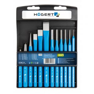 JUEGO DE CORTAFRIOS, PUNTEROS Y GRANATES 12 uds