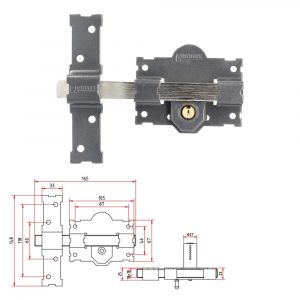CERROJO B-1 LLAVE Y PULSADOR
