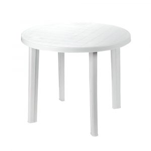 MESA RESINA BLANCA 90 cm.