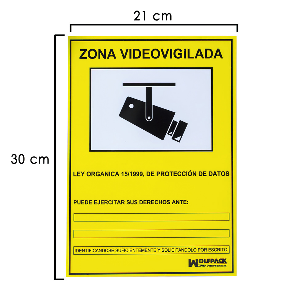 CARTEL DE ZONA VIGILADA