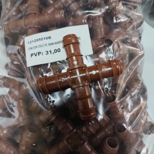 CRUZ 16MM PE MARRON BOLSA 100UDS