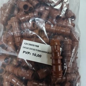 ENLACE RECTO 16MM PARA RIEGO POR GOTEO BOLSA 100UDS