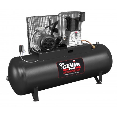 COMPRESOR CORREA CEVIK PRO ESTACIONARIO 500 LITROS 10HP TRIFASICO 400V CA-PRO500-10TF