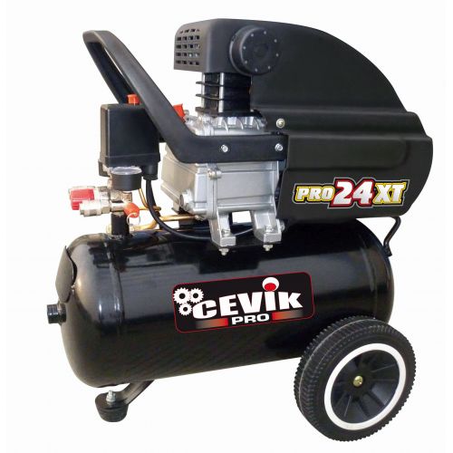 COMPRESOR MONOBLOCK CEVIK PRO 24 LITROS 2,5HP 205 LITROS/MINUTO CA-PRO24XT