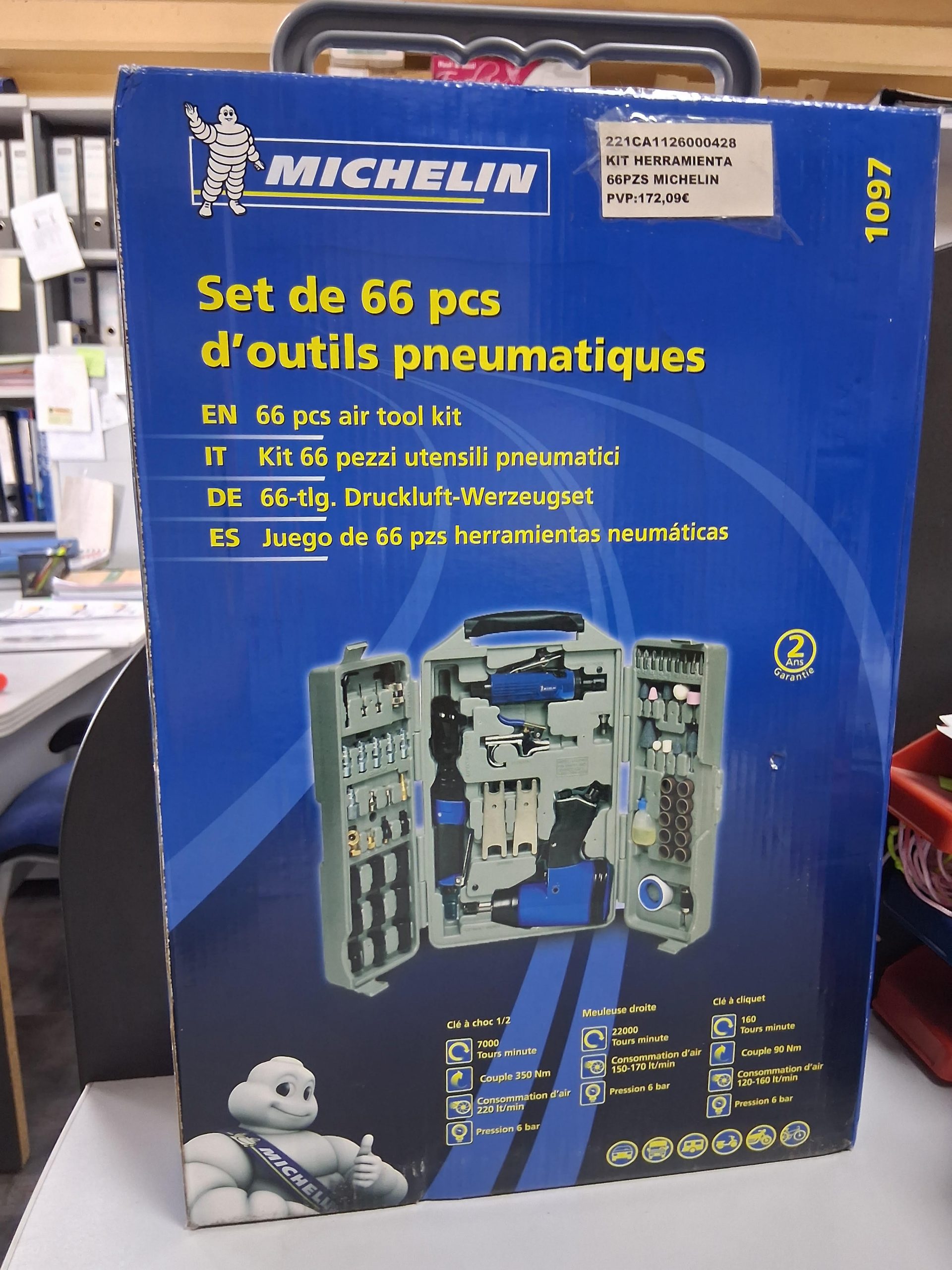 JUEGO HERRAMIENTAS NEUMATICAS MICHELIN