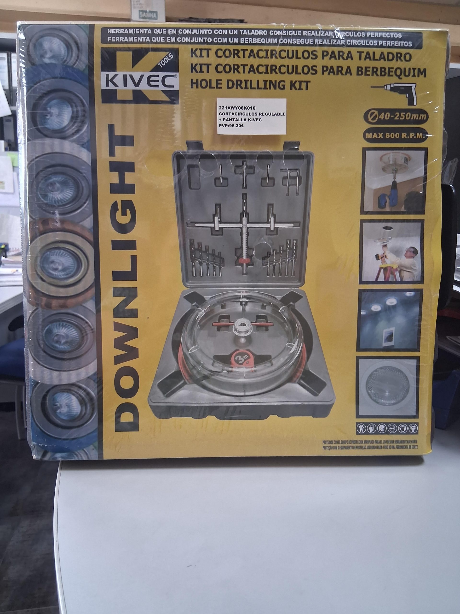 KIT CORTACIRCULOS PARA TALADRO KIVEC