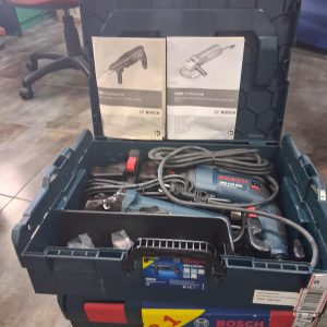 MALETIN BOSCH MARTILLO PERFORADOR + AMOLADORA