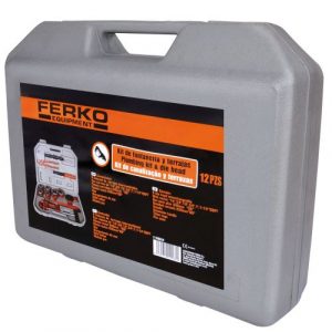 MALETIN HERRAMIENTAS FONTANERIA 12 PIEZAS FERKO F-770012