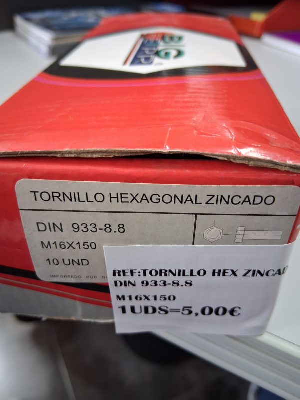 TORNILLO HEXAGONAL ZINCADO