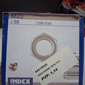 6AC151022  TUERCA HEXAGONAL M-22  DIN 934