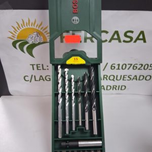 SET MINI-X-LINE DE 15 BROCAS Y PUNTAS DE ATORNILLAR BOSCH