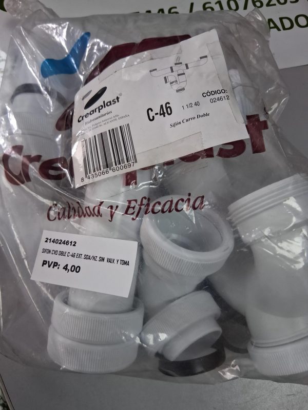 SIFON CURVO C-46 CREARPLAST - Imagen 2