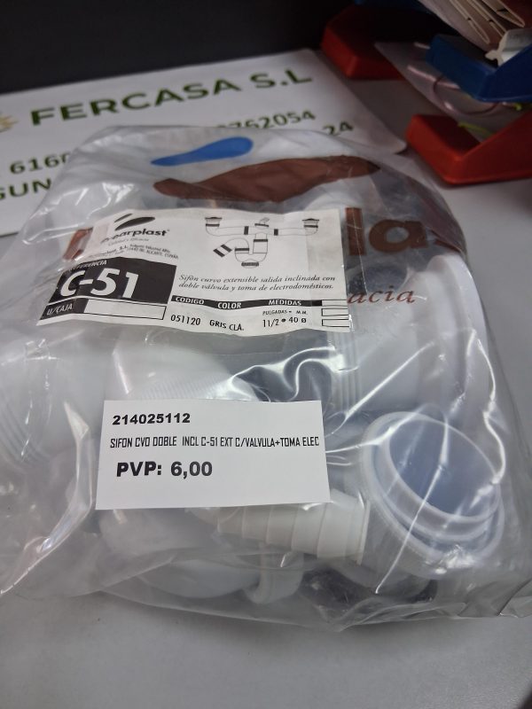 SIFÓN CURVO C-51 CREARPLAST - Imagen 2