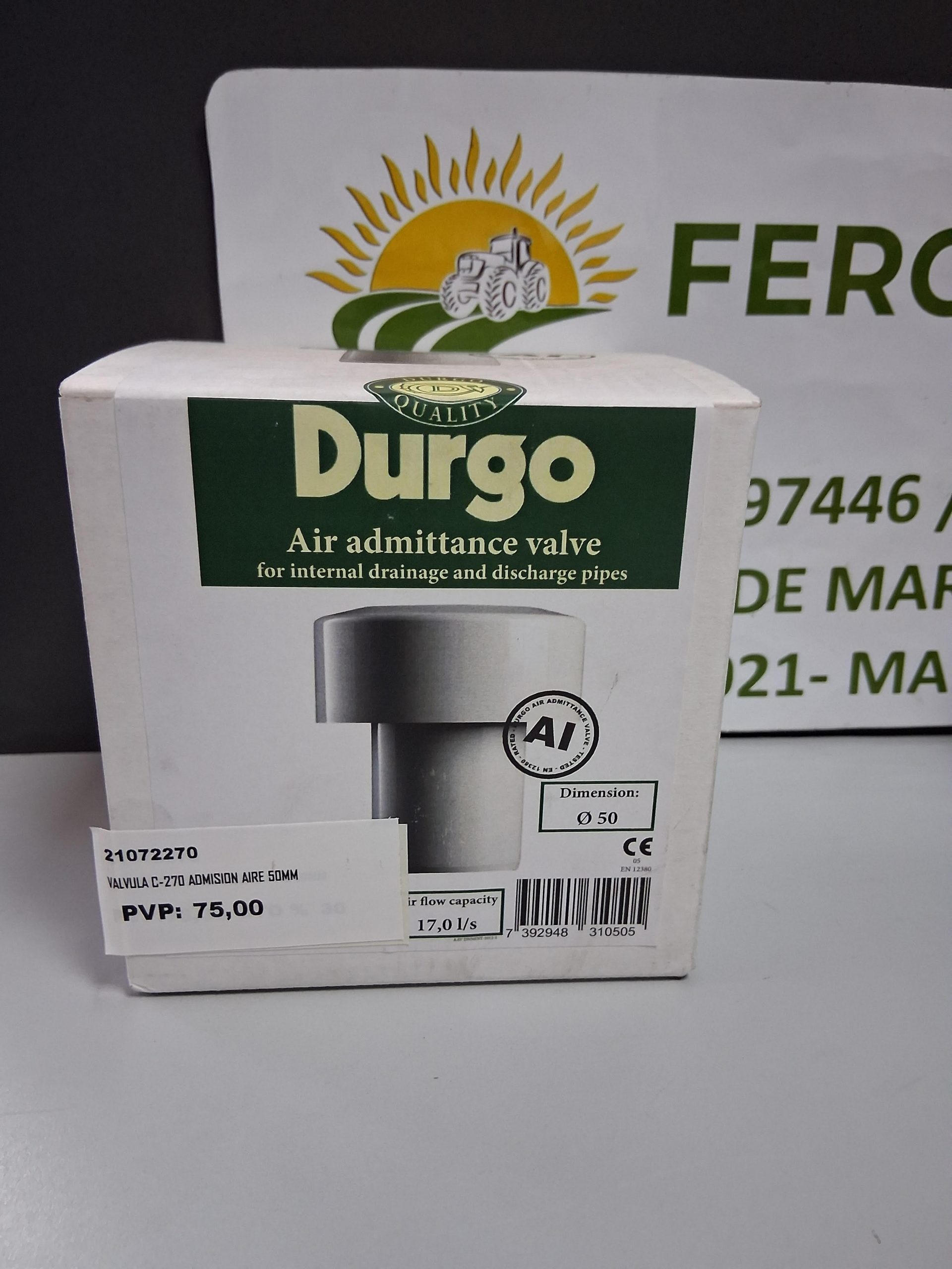 VÁLVULA DURGO DN50