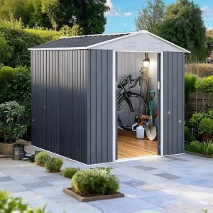 COBERTIZO DE ALMACENAMIENTO DE METAL